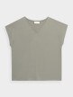 OUTHORN Women's V-neck T-shirt gray 4