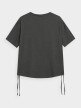 OUTHORN Women's oversize T-shirt with print darrk gray 6