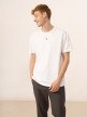 OUTHORN Men's oversize Tshirt with print white