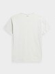 OUTHORN Men's oversize T-shirt with print warm light gray 5