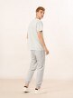 OUTHORN Men's oversize T-shirt with print warm light gray 3