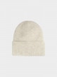 OUTHORN Women's winter beanie with wool and alpaca cream