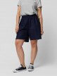 OUTHORN Women's woven linen shorts - navy blue 2