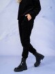OUTHORN Women's corduroy trousers deep black 2