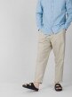 OUTHORN Men's woven linen trousers - beige beige 2
