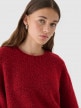 OUTHORN Women's sweater with wool and alpaca red 4