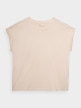 OUTHORN Women's plain T-shirt - cream 4