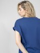 OUTHORN Women's plain T-shirt - blue blue 3