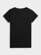 OUTHORN Women's plain T-shirt deep black 4