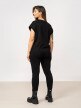 OUTHORN Women's oversize plain T-shirt deep black 7