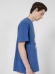 OUTHORN Men's oversize T-shirt with print - blue blue 3