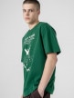 OUTHORN Men's oversize T-shirt with print - green 4