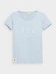 OUTHORN Women's t-shirt with print light blue 6