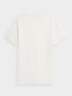 OUTHORN Men's T-shirt with print - cream 5