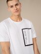 OUTHORN Men's t-shirt with print white 3