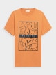 OUTHORN Men's t-shirt with print salmon pink 4
