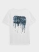 OUTHORN Men's t-shirt with print white 5