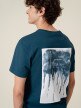 OUTHORN Men's t-shirt with print sea green 3