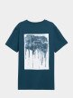 OUTHORN Men's t-shirt with print sea green 5