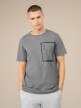 OUTHORN Men's tshirt with print darrk gray
