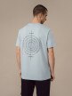 OUTHORN Men's t-shirt with print light blue 3