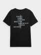 OUTHORN Men's t-shirt with print deep black 6