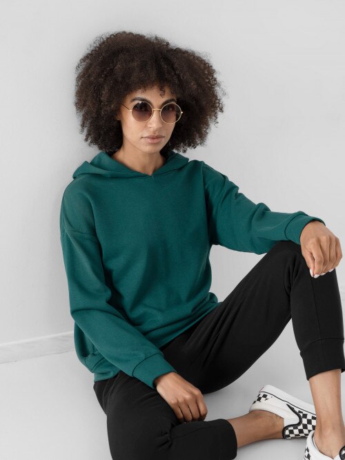 Women's hoodie sea green