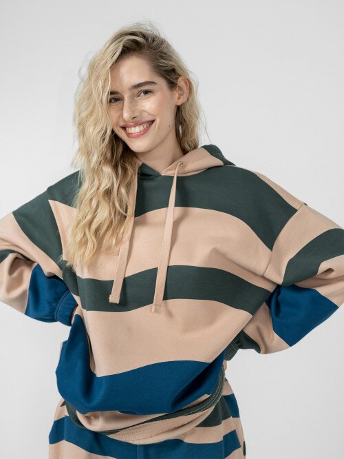 OUTHORN Women's oversize hoodie  colourful