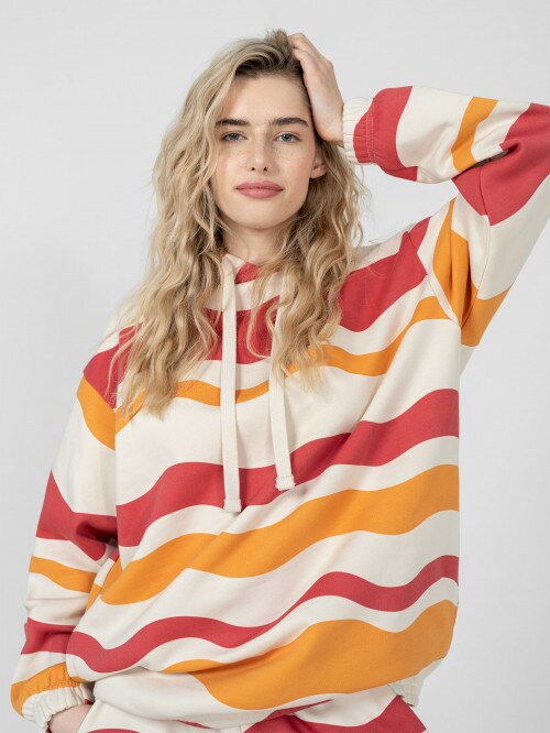 OUTHORN Women's oversize hoodie  colourful