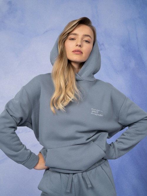 OUTHORN Women's oversize hoodie blue