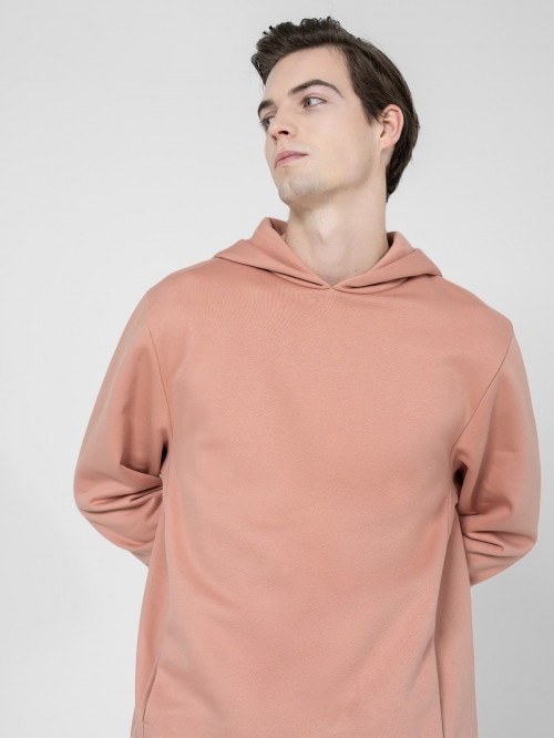 OUTHORN Men's oversize hoodie  coral powder coral