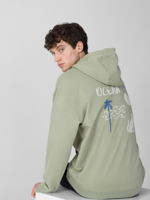 OUTHORN Men's oversize hoodie  mint mint