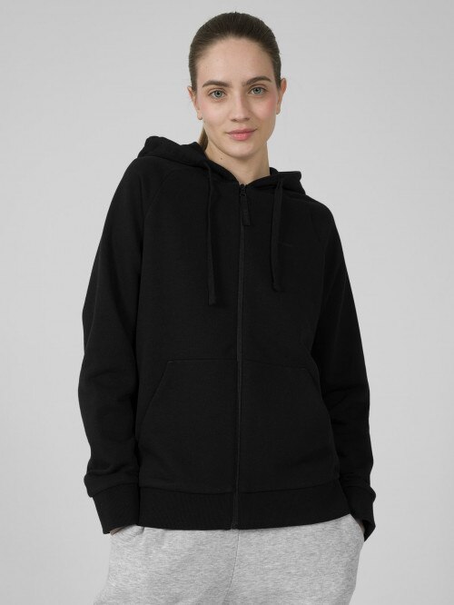 OUTHORN Women's zipup hoodie deep black