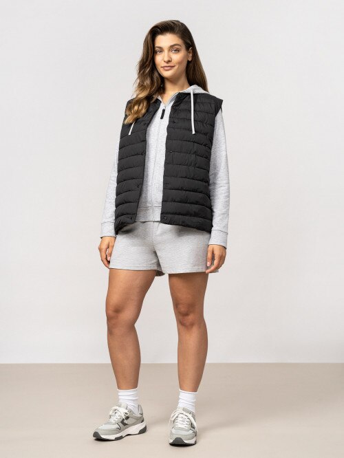 Women's reversible synthetic down vest