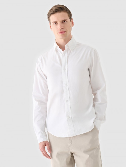 OUTHORN Men's cotton shirt white