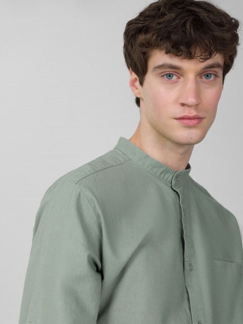 OUTHORN Men's shirt with linen