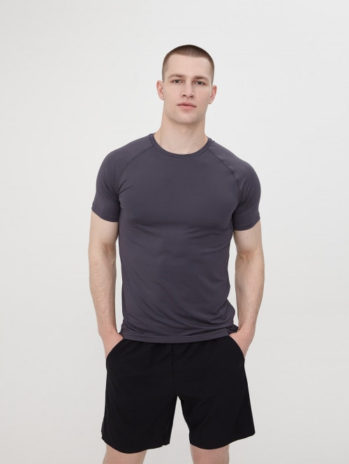 OUTHORN Men's active tshirt darrk gray