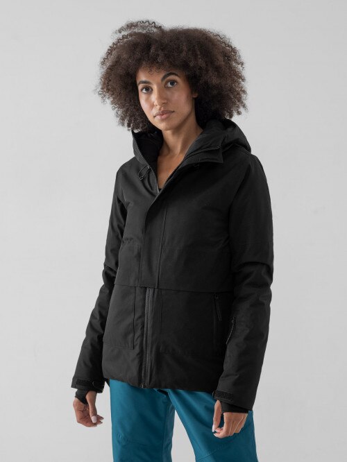 Women's ski jacket deep black