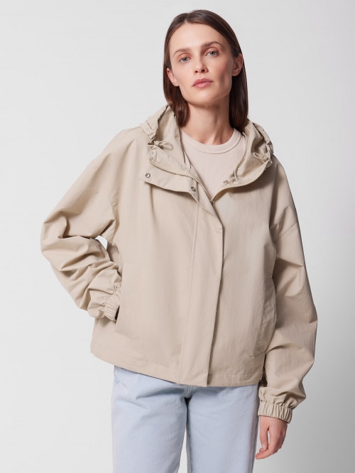OUTHORN Women's transitional water resistant jacket beige