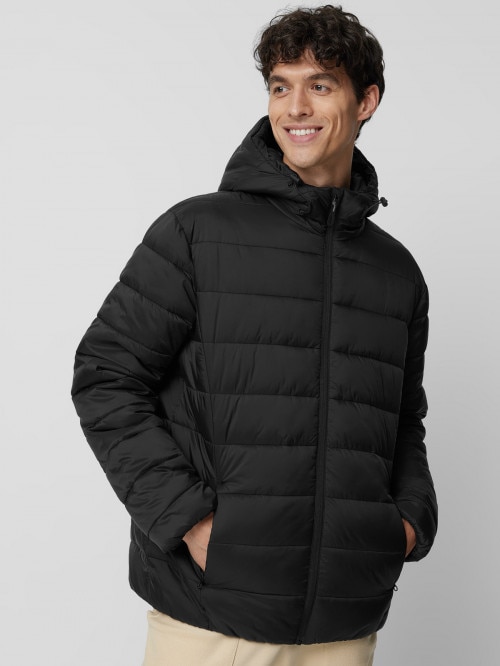 OUTHORN Men's synthetic down jacket deep black