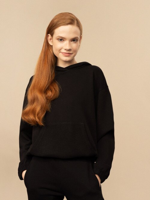 OUTHORN Women's pullover hoodie deep black