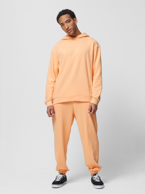 OUTHORN Men's oversize hoodie orange