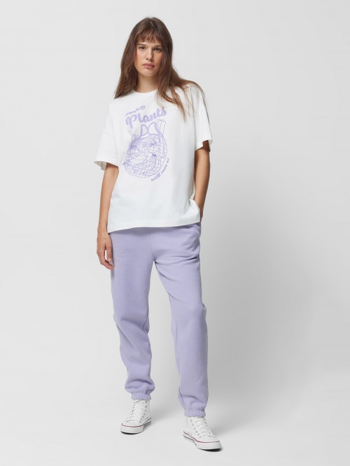 OUTHORN Women's oversize Tshirt with print