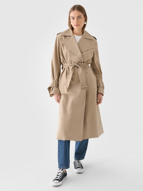 OUTHORN Women's trench coat beige