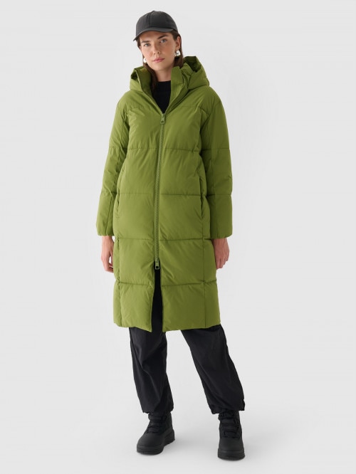 OUTHORN Women's water resistant coat with synthetic down navy green