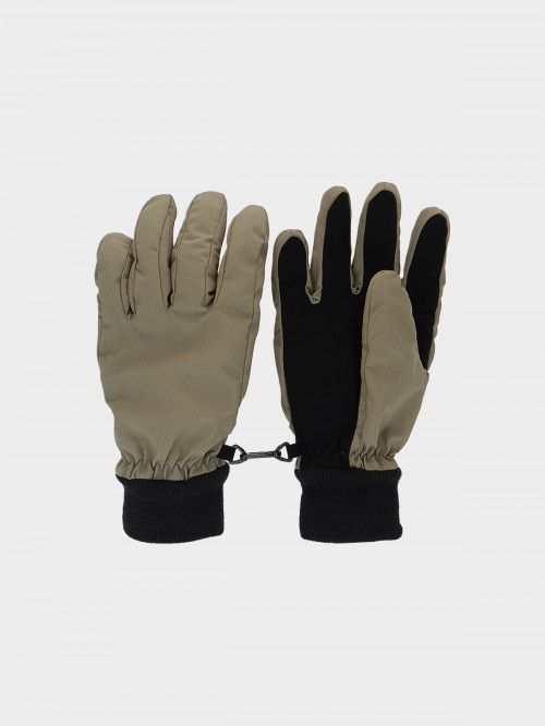 OUTHORN Unisex softshell sports gloves khaki