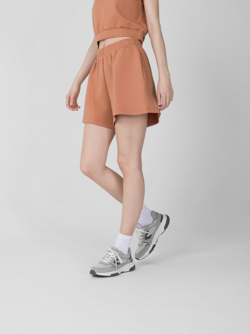 Women's modal sweat shorts  orange