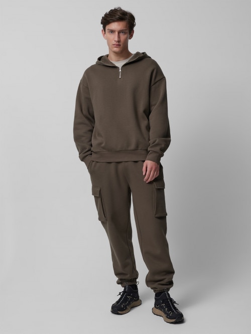 OUTHORN Men's joggers sweatpants with cargo pockets khaki