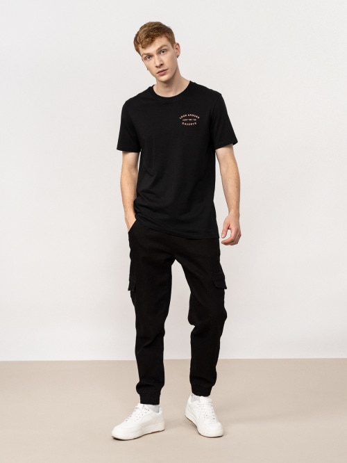 OUTHORN Men's casual trousers deep black