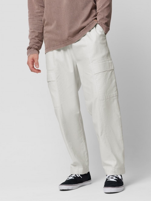 OUTHORN Men's woven cargo trousers  cream